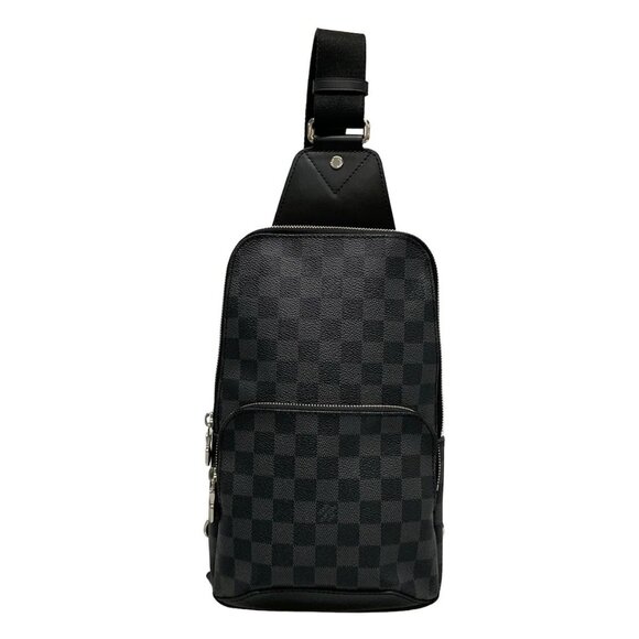 Auth LOUIS VUITTON Avenue Sling Bag N41719 Damier Graphite - MB2189 Backpack - Picture 1 of 16
